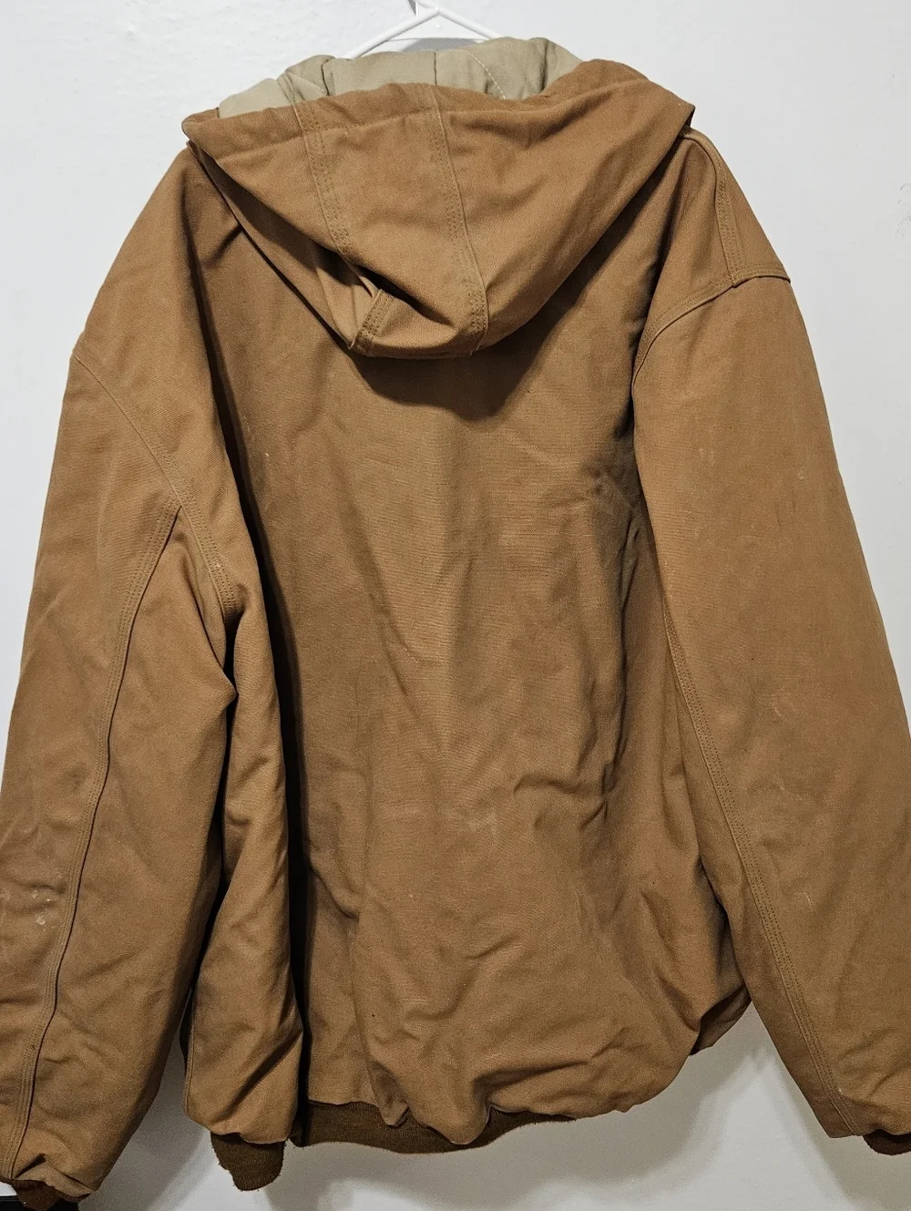Carhartt FR Hooded Jacket Mens 3XL-Tall FRJ135 BRN Brown Flame Resistant Used